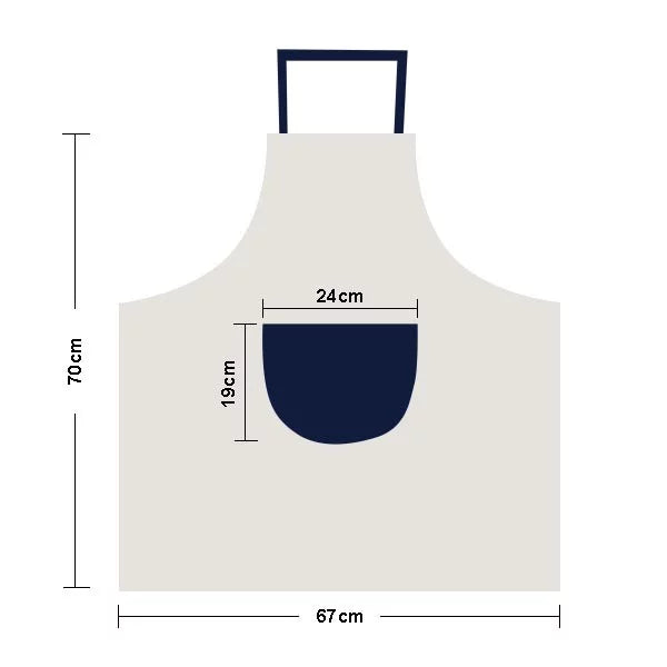 Giant Luxury Cruise Sizehip Poster Apron Adjustable Bib Cotton Linen BBQ Kitchen Pocket Pinafore