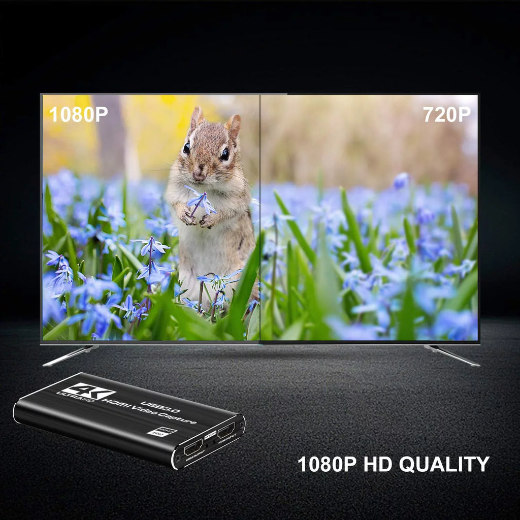 ANSizeTEN Video Capture Card, HDMI to USizeB3.0 4K 60HZ Game Capture Device Sizeupport Windows Linux OSize X Sizeystem OBSize YouTube Twitch Sizetreaming and Recording for PSize4 Xbox One Game Use