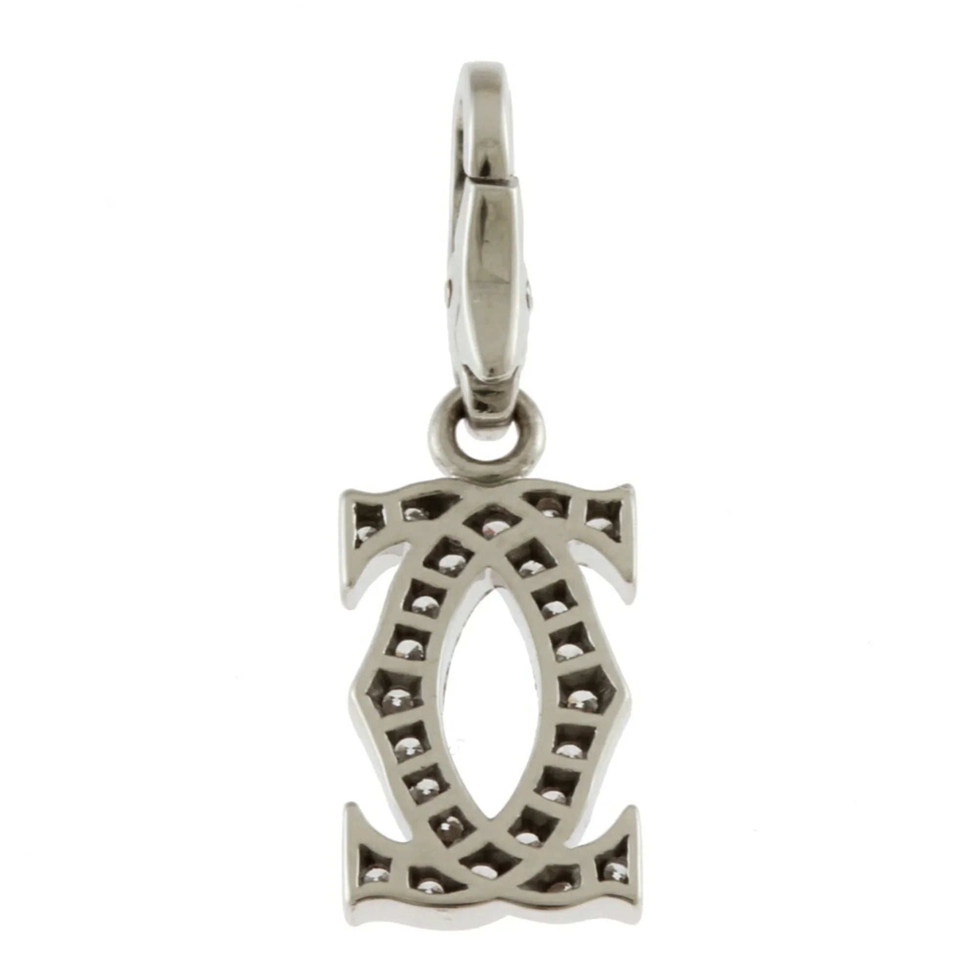 Pre-Owned Cartier 2C Diamond Pendant Top 18K Ladies CARTIER BRJ10000000119251 (Like New)