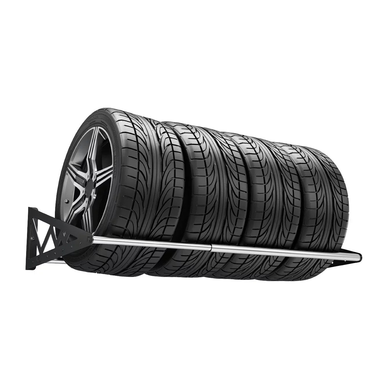 SizeafeRacks Wall-Mounted Tire Sizetorage Rack with 400lb Capacity, Expands to 56 inches