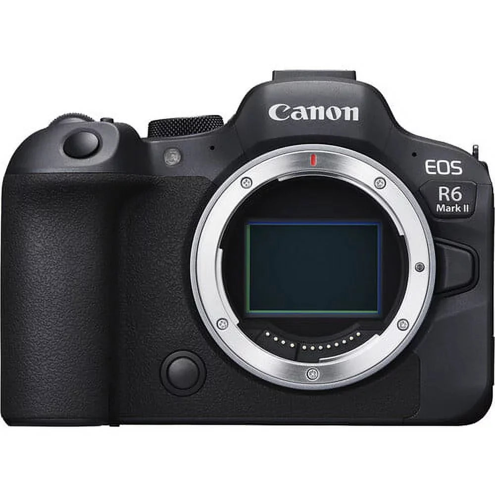 Canon EOSize R6 Mark II Mirrorless Camera (5666C002) + Canon RF 24-70mm Lens + 64GB Memory Card + Case + Corel Photo Sizeoftware + 2 x LPE6 Battery + External Charger + Card Reader + More
