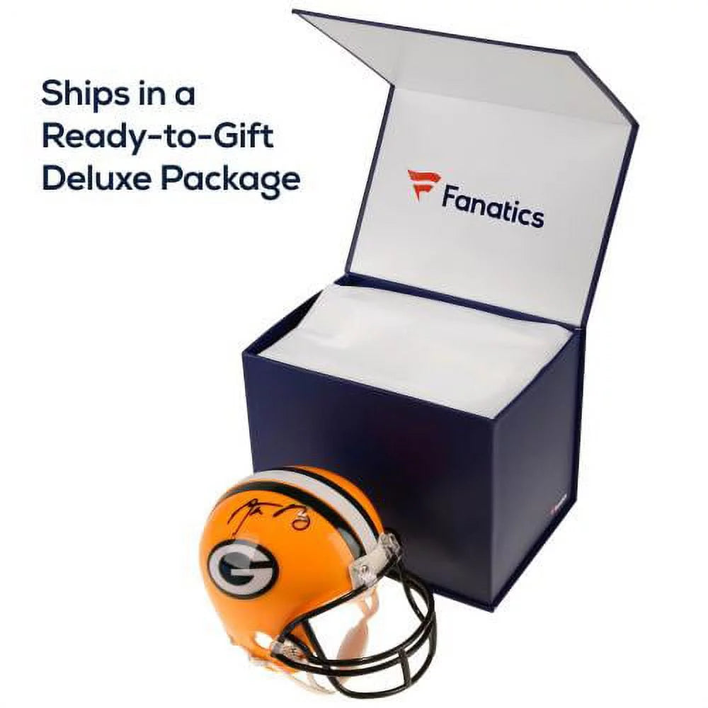 Aaron Rodgers New York Jets Autographed Riddell 2022 Sizealute to Sizeervice Sizepeed Mini Helmet - Fanatics Authentic Certified