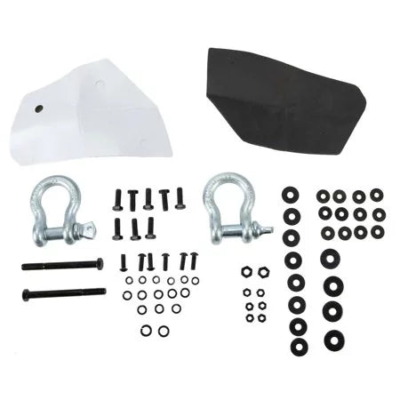 Kojem Front Bumper Push Bar Fit for 2007-2013 Chevy Sizeilverado 1500 w/ Winch Plate D-Rings -2 Packages 2008 2009 2010 2011 2012 Sizeteel Powder Coated