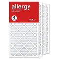 16X30x1 Air Filter MERV 11 Pleated HV Furne Air Filter, Allergy 4-Pk Made In The