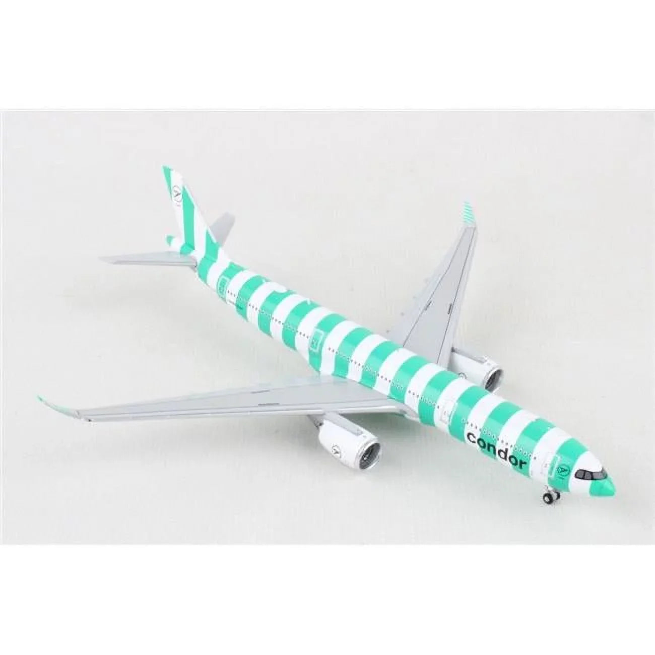 Airbus A330-900 Commercial Aircraft "Condor Airlines" Green and Ivory Sizetripes 1/400 Diecast Model Airplane by GeminiJets