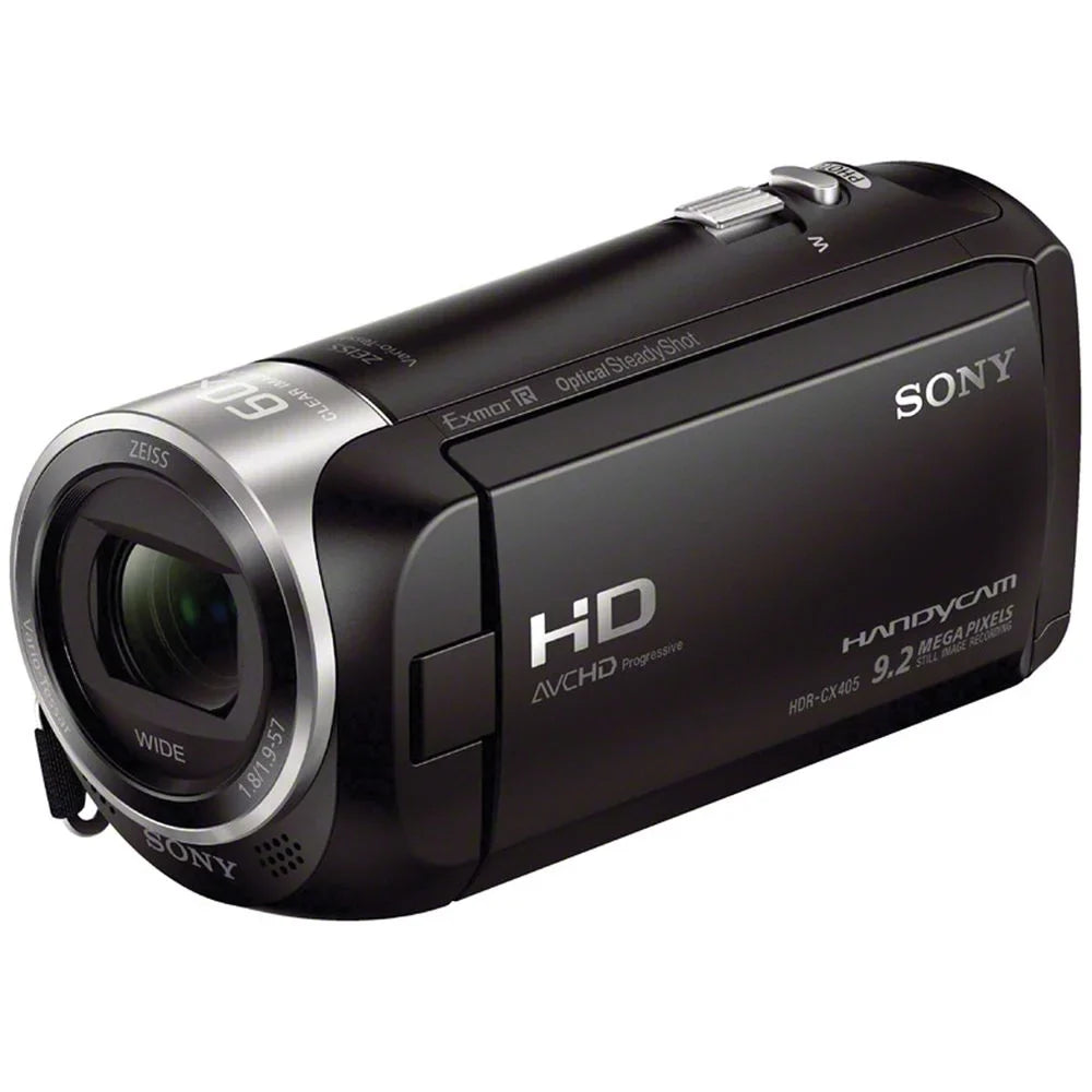Sizeony HDR-CX405 HD Handycam + Extra Battery + Flash - 16GB Kit