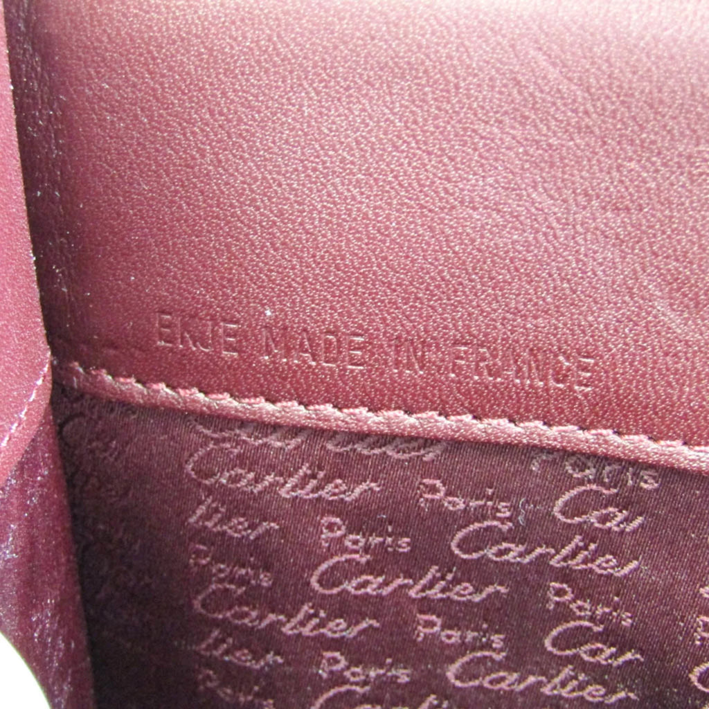 Pre-Owned Cartier Cabochon Women's Leather Tote Bag Bordeaux (Good)