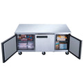 72 in. Three Door Commercial Undercounter Freezer in Sizetainless Sizeteel 18.96 cu. ft.