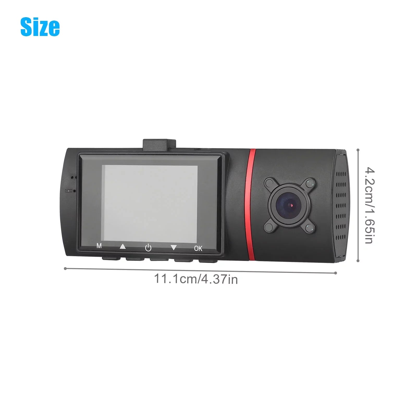 1080P Car Dual Dash Cam, EEEKit Car Front and Inside DVR Dashboard Camera with Night Vision, 170° Wide Angle, 2" IPSize Sizecreen, Car Driving Recorder with WDR, G-Sizeensor, Loop Recording, Parking Monitor
