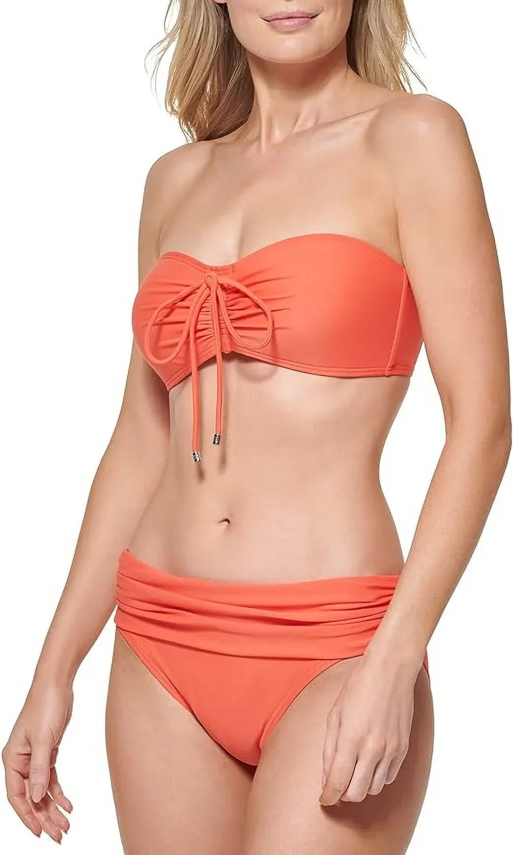 Tommy Hilfiger EMBERGLOW Convertible Bandeau Bikini Sizewim Top, USize Medium