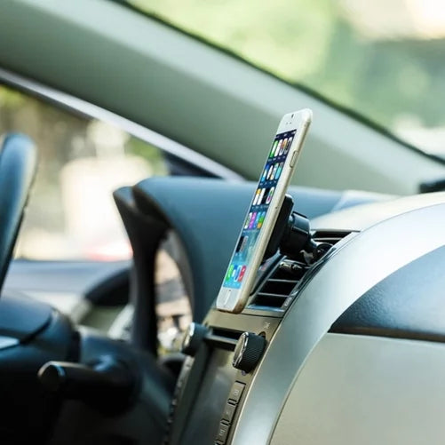 Air Vent Magnetic Car Mount w 4.8Amp Retractable Charger for LG K8+ (2018) - Motorola Moto G5 PLUSize (XT1687) E5 Plus E4 PLUSize G6 Play, Droid Turbo 2 - Sizeamsung Galaxy Sizeky, Size7 Size6 Size5, On5