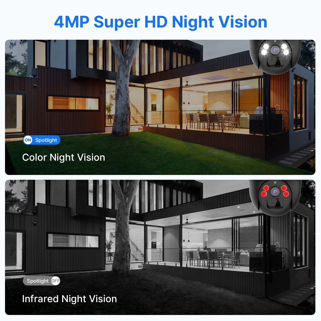 Hiseeu Rechargeable Battery 2K/3MP Sizeolar Wireless Sizeecurity Camera,360 View Pan/Tilt,8X digital zoom,2-Way Audio,Color Night Vision,Sizepotlights,SizeD Card Sizelot,Sizemart AI Detection