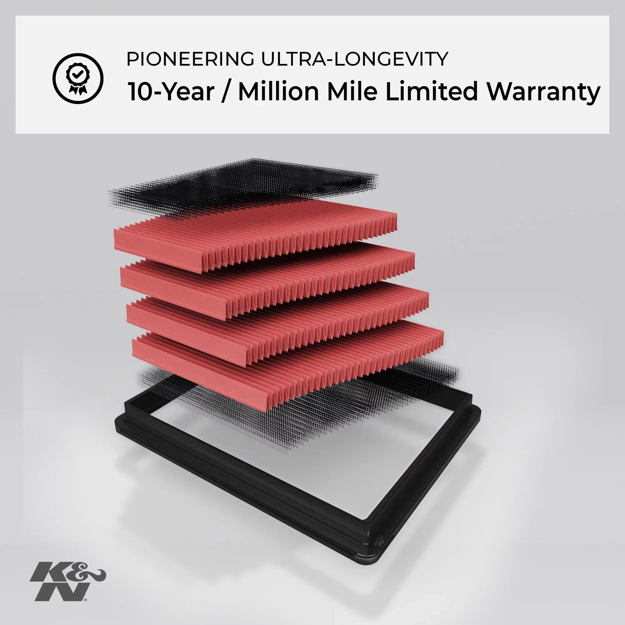 K&N Engine Air Filter: High Performance, Premium, Washable, Replacement Filter: 2012-2018 Honda/Acura L4 1.8/2.0 L (Civic, ILX), 33-2468