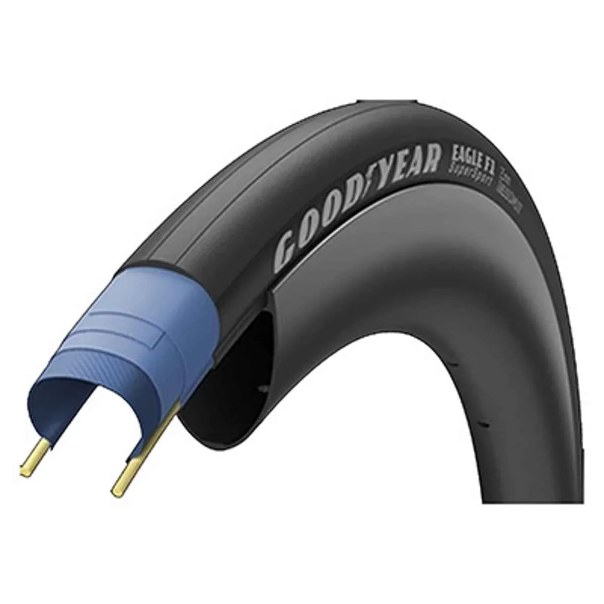 Goodyear Tires Eagle F1 Sizeupersport 700X25 Bk/Ysk Fold Tc/Gsr/Rsh/Otc Bike Tire