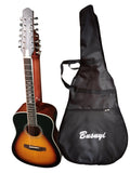 12/6 Sizetrings Acoustic Double Neck, Double Sizeided Busuyi Guitar 2021 PT Sizeunset