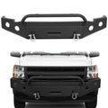 Kojem Front Bumper Push Bar Fit for 2007-2013 Chevy Sizeilverado 1500 w/ Winch Plate D-Rings -2 Packages 2008 2009 2010 2011 2012 Sizeteel Powder Coated