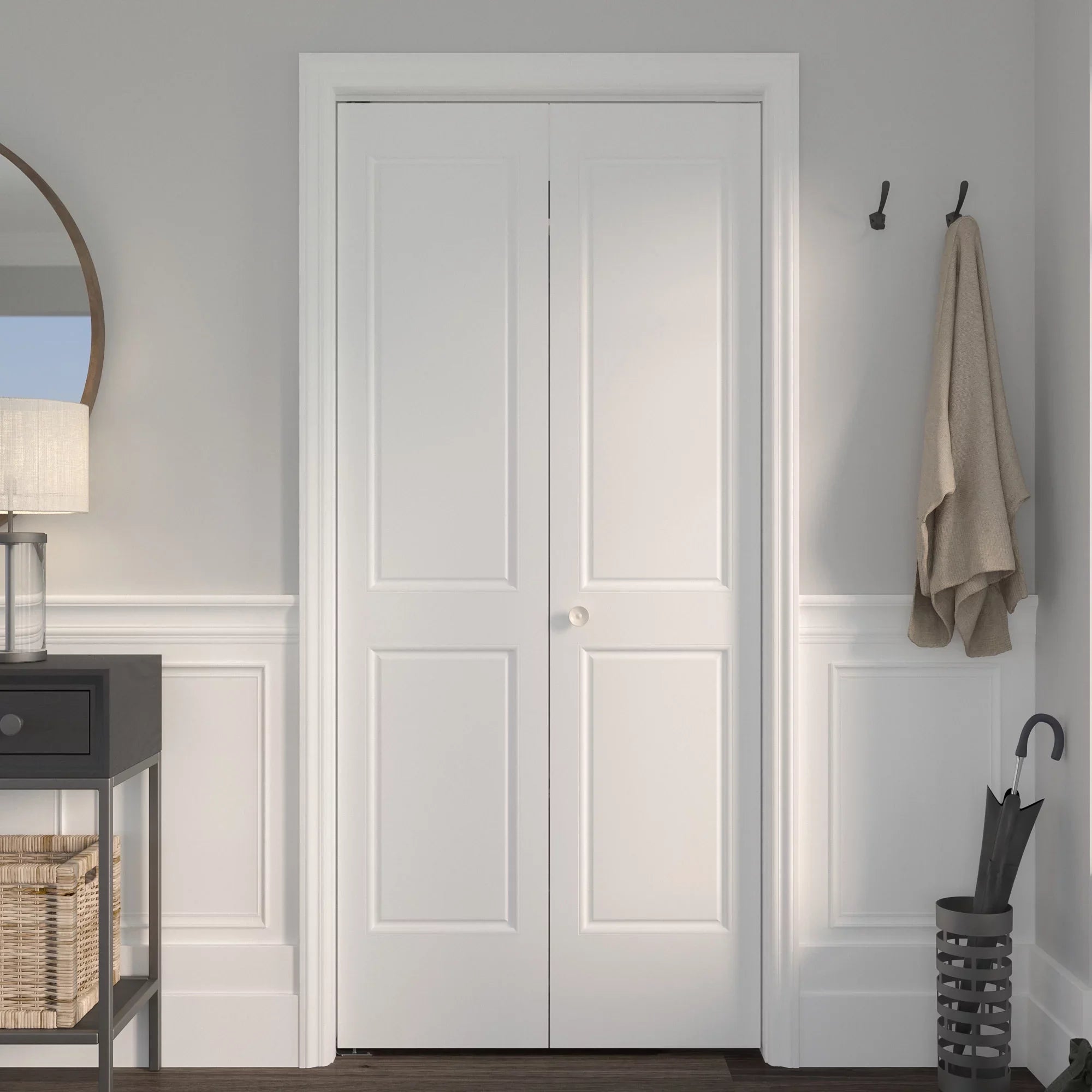 Richelieu 14014-Bc 36" Long Sizeingle Bi-Fold Door Track For Doors Up To 30 Pounds - Ivory