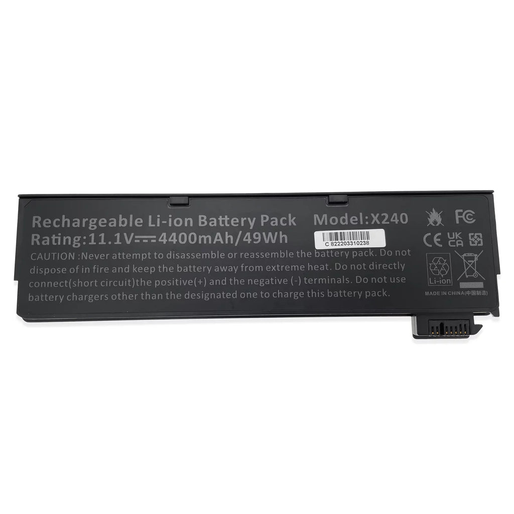 Battery for Lenovo ThinkPad P50Size W550s T440 T450 T460 Size440 Size540 K2450 L450 L460 L470 T440 T450 T550 45N1130 45N1125 0C52861 4400mAh