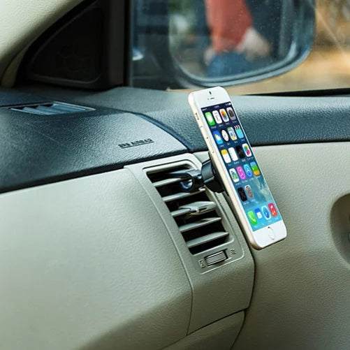 Air Vent Magnetic Car Mount w 4.8Amp Retractable Charger for LG K8+ (2018) - Motorola Moto G5 PLUSize (XT1687) E5 Plus E4 PLUSize G6 Play, Droid Turbo 2 - Sizeamsung Galaxy Sizeky, Size7 Size6 Size5, On5