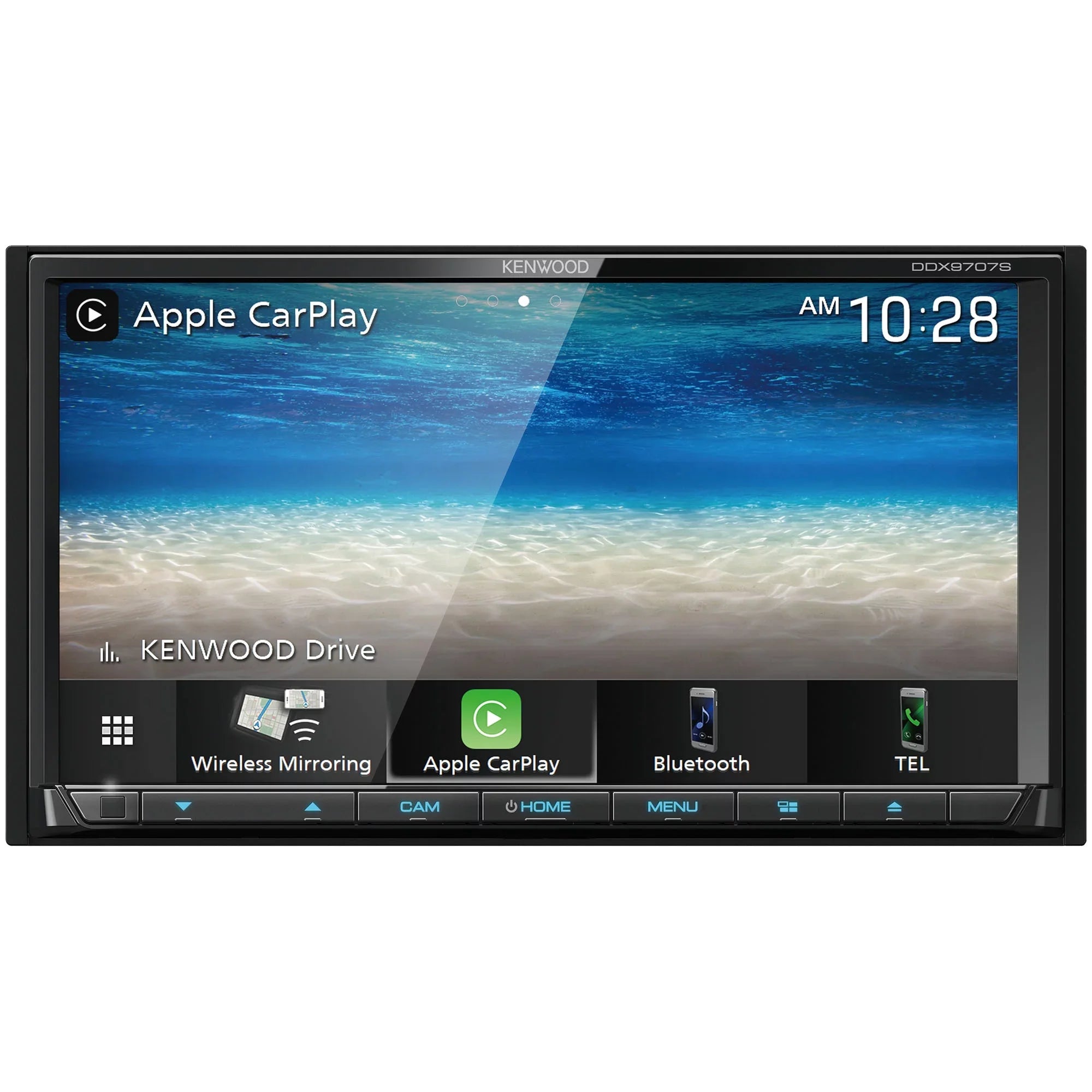 Kenwood DDX9707Size MultiMedia Receiver with CMOSize-320LP Multi-Angle Rear View Camera with License Plate Mounting