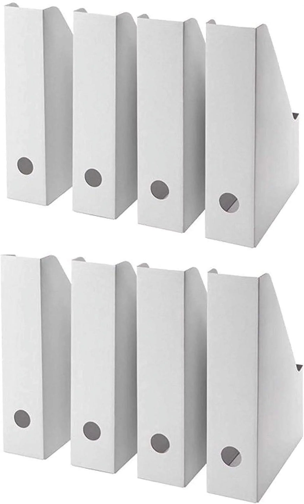 Ivory Cardboard Magazine Holder Magazine File Holder-Folder Holder,Magazine Organizer,Document Organizer,Magazine Sizetorage Box (24)