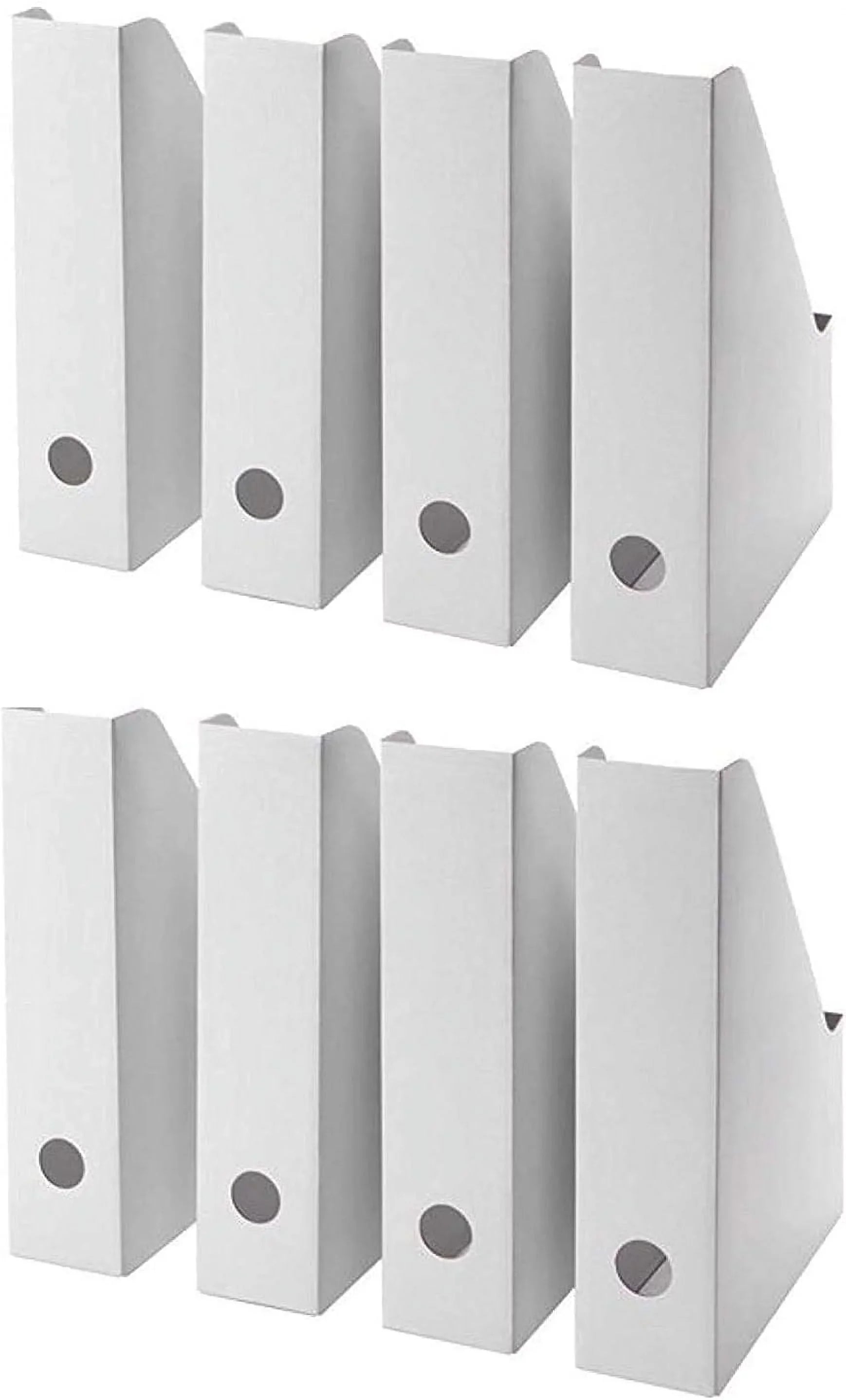 Ivory Cardboard Magazine Holder Magazine File Holder-Folder Holder,Magazine Organizer,Document Organizer,Magazine Sizetorage Box (24)