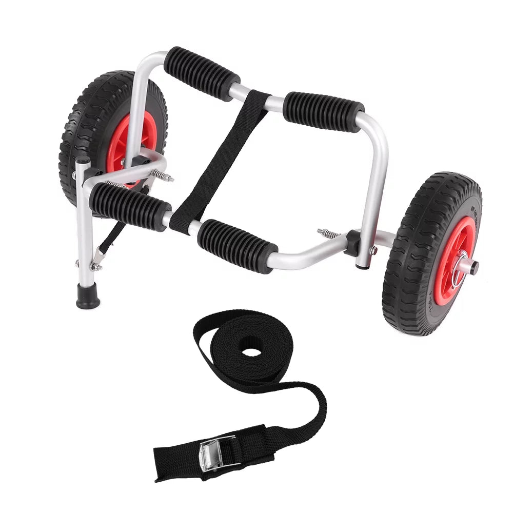 Anself Portable Lightweight Foldable Boat Kayak Canoe Trolley