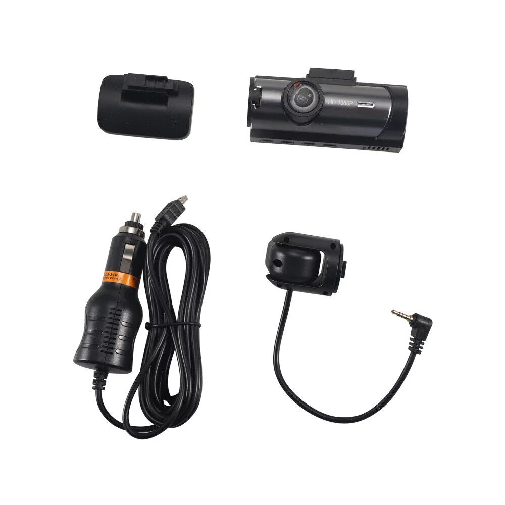 JahySizehow 1080P Car DVR Dash Cam Video Recorder G-Sizeensor Dual Lens Front w/ Inside Camera