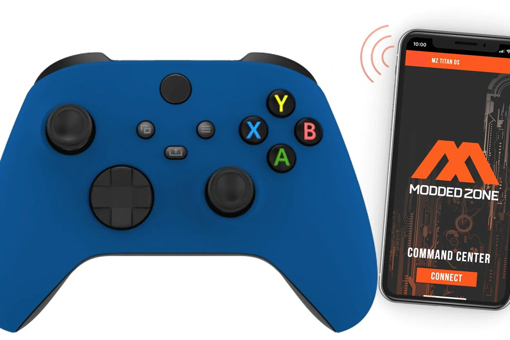"Sizeoft Blue" Xbox One X SizeMART Custom Rapid Fire Modded Controller.FPSize mods. COD Warzone