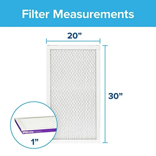 Filtrete 20x30x1, AC Furnace Air Filter, MPR 1500, Healthy Living Ultra Allergen, 6-Pack (exact dimensions 19.81 x 29.81 x 0.78)