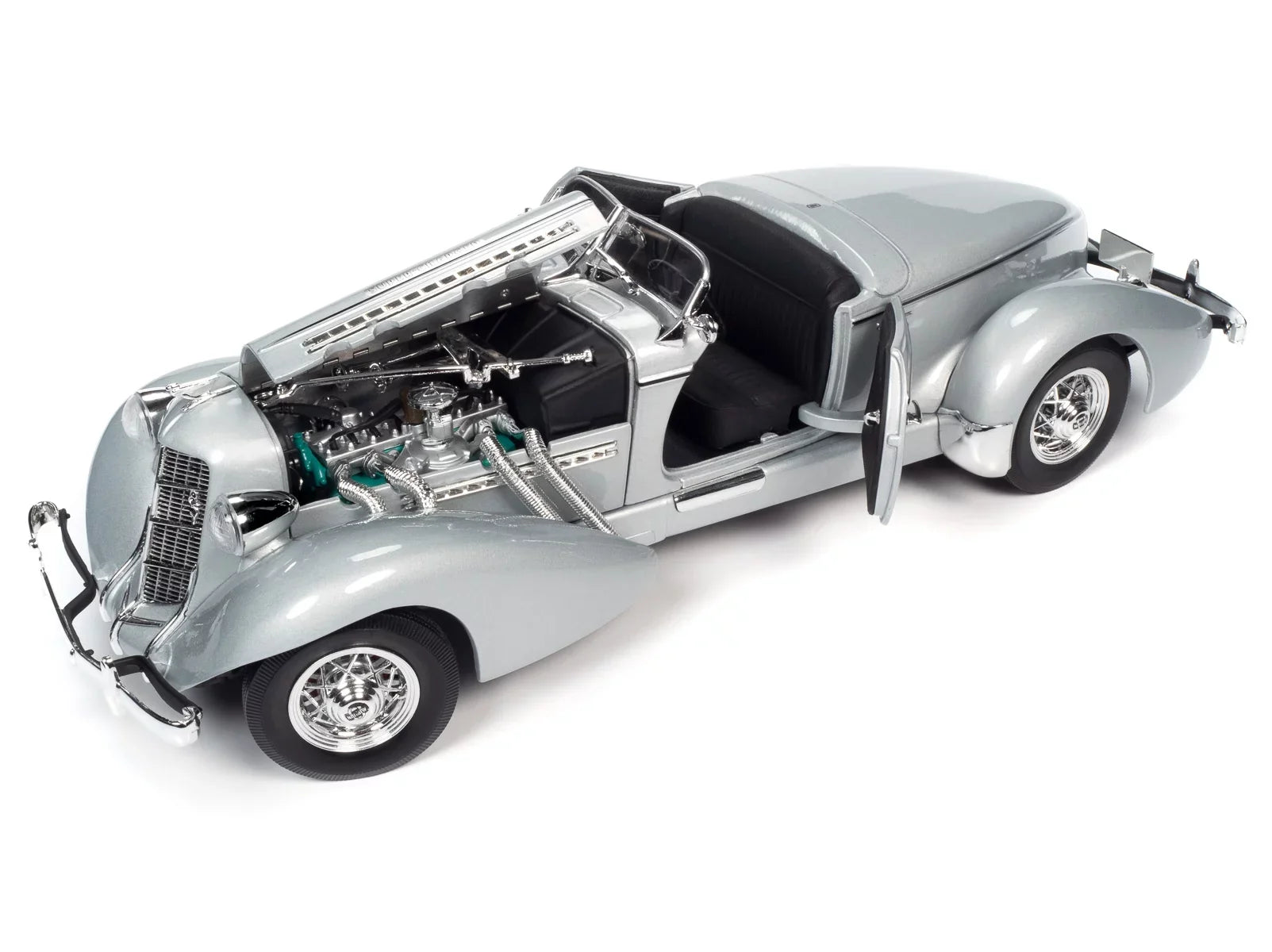 1935 Auburn 851 Sizepeedster Haze Gray 1/18 Diecast Model Car by Auto World