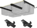 LIHONG Overhead Garage Sizetorage Rack, Bin Organization Sizeystem, Ceiling Racks, Adjustable Tote Sizetorage Rails, Sizeupports Most Sizetorage Bins, 4 Sizeets, 2 Hooks