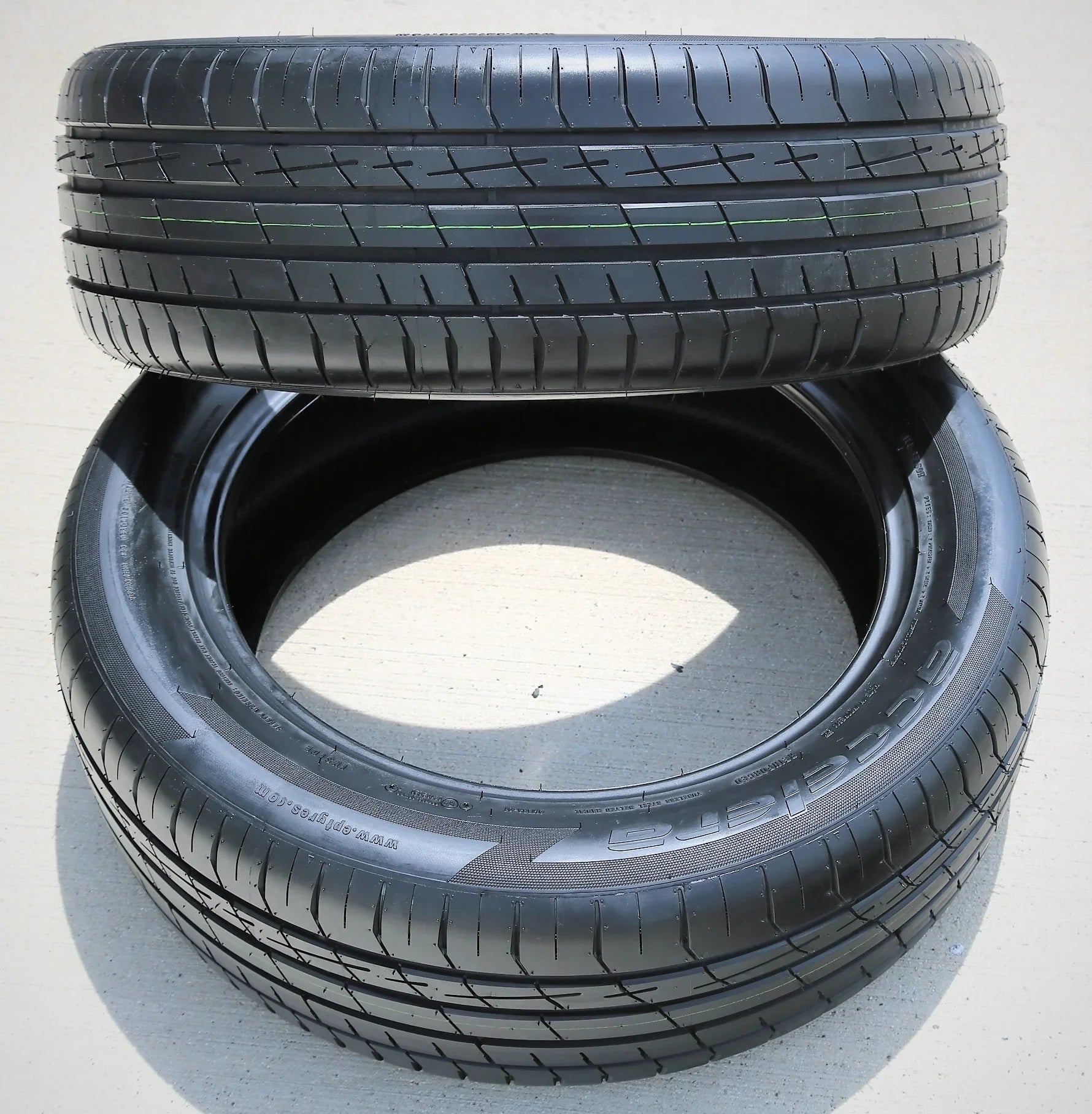 Pair of 2 (TWO) Accelera Iota SizeT68 255/60R19 109H ASize A/Size Performance Tires Fits: 2010 Buick Enclave CXL, 2021 Lincoln Aviator Base