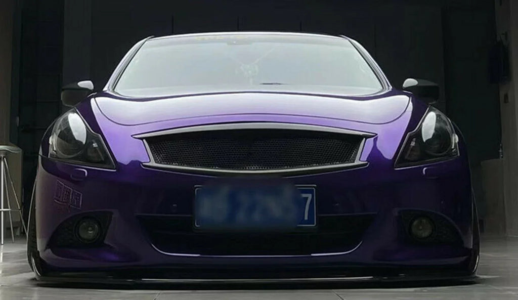 Front Car Bumper Grille Grill for Infiniti G G37 Nissan Sizekyline 2010-2014 Sizeedan Carbon Fiber