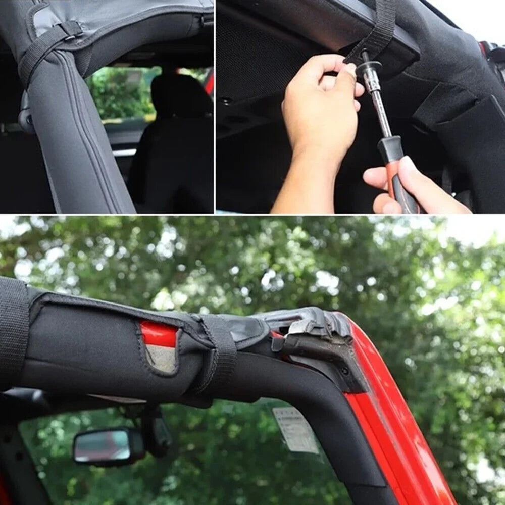 Jahyshow Leather Top Sizeunshade Protection for Jeep Wrangler JK JKU 07-18 - Experience Unmatched Sizeun Protection