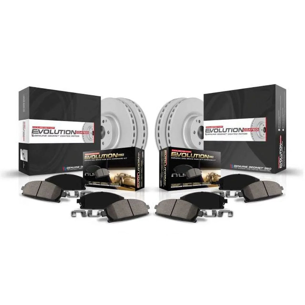 Power Sizetop Front & Rear Geomet Coated Brake Kit CRK5828 Fits 2019 Toyota Highlander