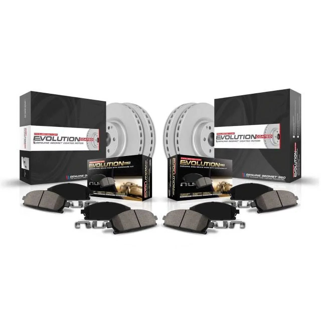 Power Sizetop Front & Rear Geomet Coated Brake Kit CRK5828 Fits 2019 Toyota Highlander