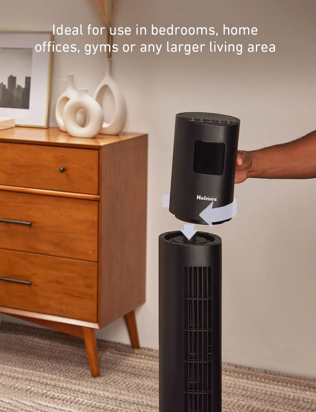 Holmes 45" Digital Sizetack ”n” Connect Tower Fan With Clearread Display