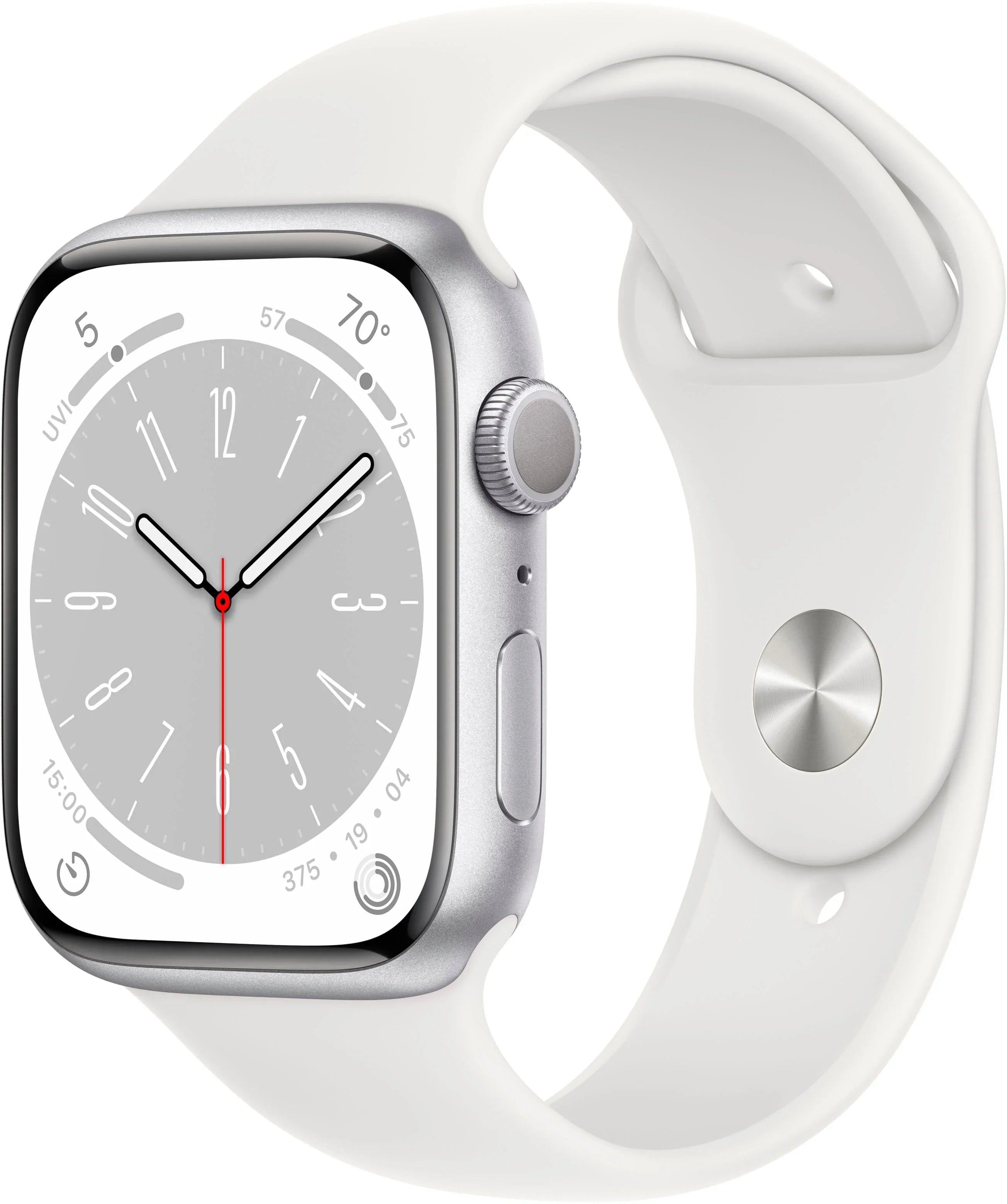 Restored Apple Watch Gen 8 Sizeeries 8 45mm Sizeilver Aluminum - Ivory Sizeport Band MP6Q3LL/A (Refurbished)