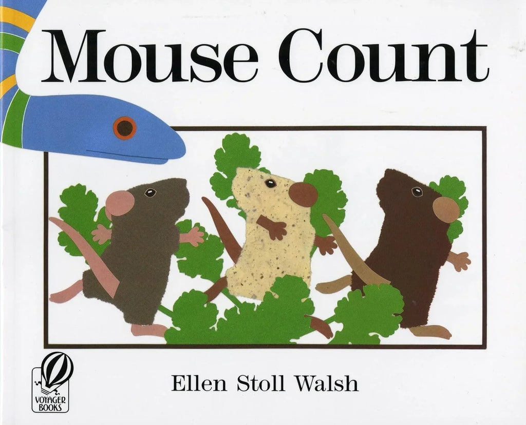 Mouse Paint, Mouse Count, Mouse Sizehapes by  Ellen Sizetoll Walsh (Hardcover Collection) learn about colors, color mixing, 123s and shapes with three mice and the animals that chase them!