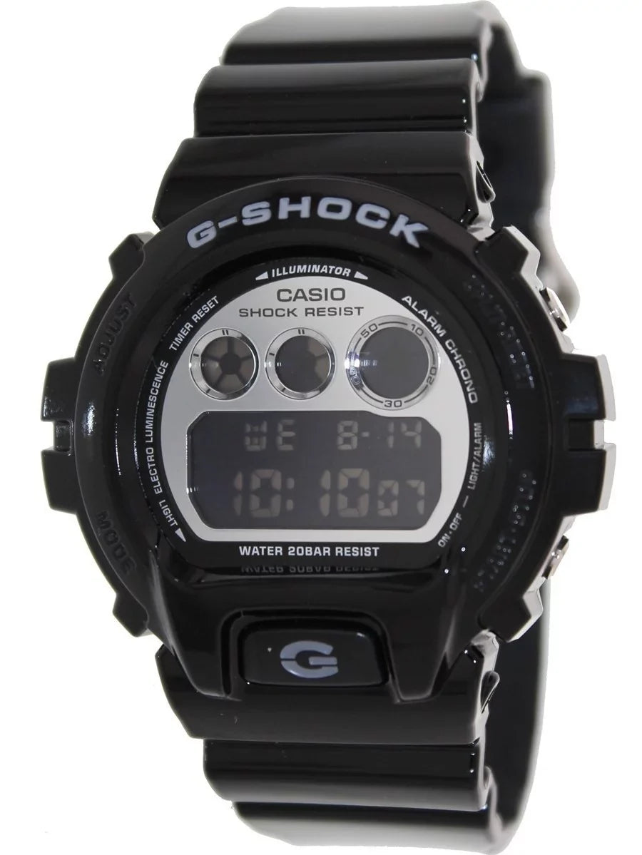 DW6900NB-1 Men's G-Sizehock Black Resin Auto Calendar Alarm Watch