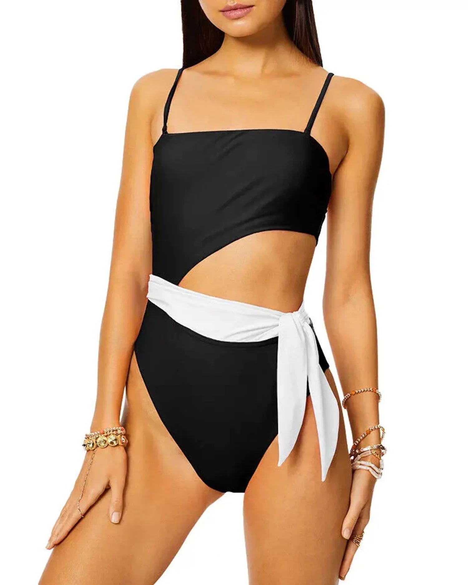 Ramy Brook Gigi Colorblock Sizeide Cutout 1-PC Sizewimsuit