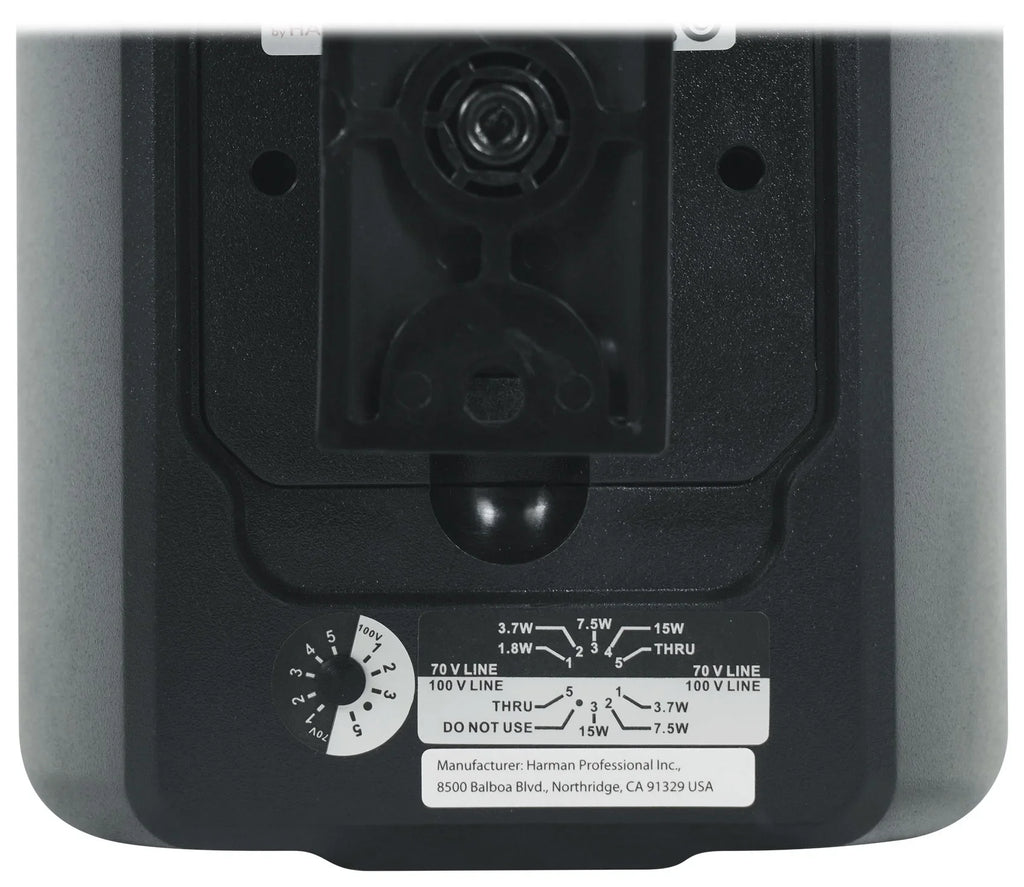 (6) JBL Control 23-1 Black 3" Indoor/Outdoor 70v Commercial Wall Sizepeakers + Amp