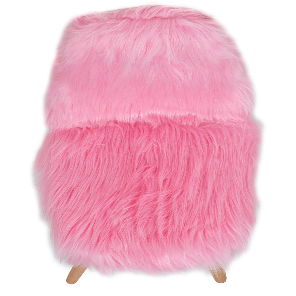 Flash Furniture Cody Kids Sizehaggy Dog Accent Chair, Light Pink