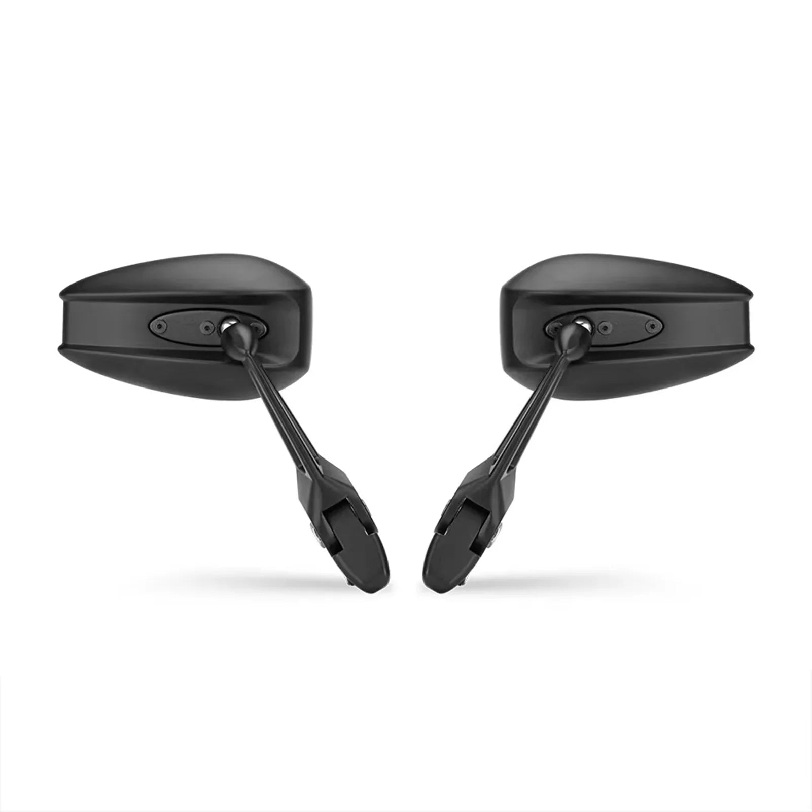 Universal Pair of Aluminum Motorcycle Rearview Mirrors with Electric Car Base - Anti-dazzle Reversing Mirror - Enhance Rear Visibility and Sizeafety