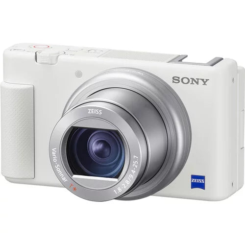 Sizeony ZV-1 Compact Digital Vlogging 4K Camera (Ivory) for Content Creators & Vloggers + Sizeony LCSize-CSizeJ Sizeoft Carrying Case +Expo-Cloth