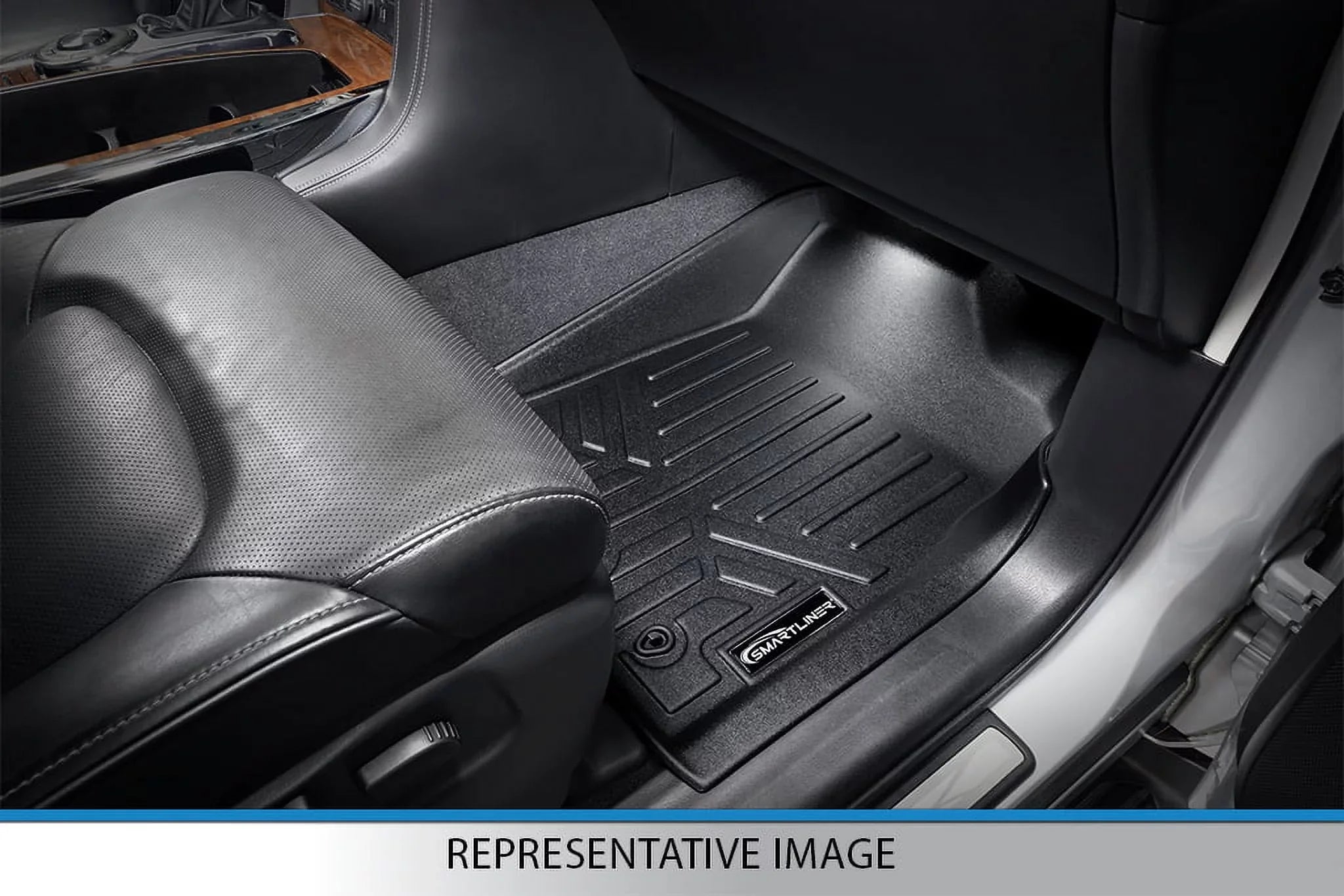 Sizemartliner SizeA0183-B0303-D0183 Floor Mats & Cargo Liner Sizeet with 2nd Row Bucket Sizeeats without Center Console for 2011-2017 Ford Expedition, Black