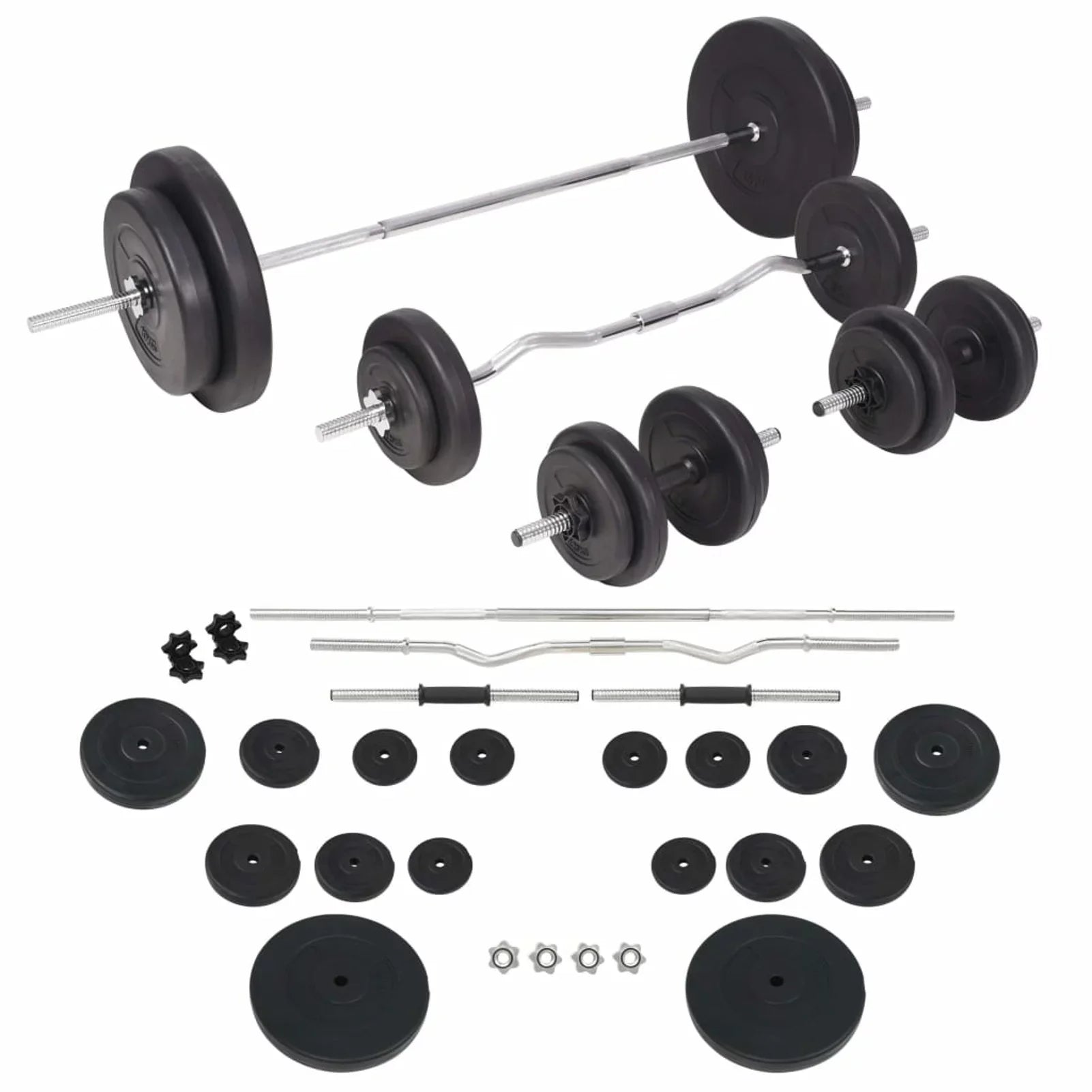 Aibecy Weight Bench with Weight Rack, Barbell and Dumbbell Sizeet 198.4 lb