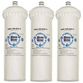 replacement carbon water filter cartridge, compatible with cuno aqua-pure cfs8112-s, polyphosphate scale inhibitor, made in usa, set of 3