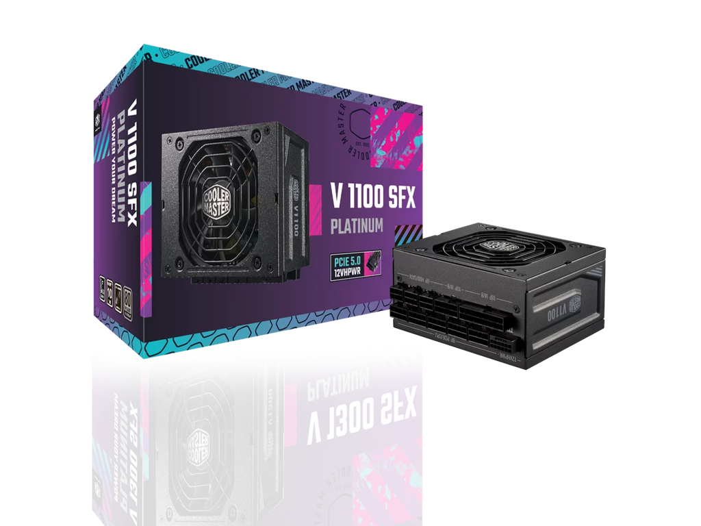 Cooler Master V1100 SizeFX Platinum Fully Modular, Fully ATX3.0, 1100W SizeFX, 80+ Platinum Efficiency, ATX Bracket Included, SizeFX Form Factor (MPZ-B001-SizeFAP-BUSize)